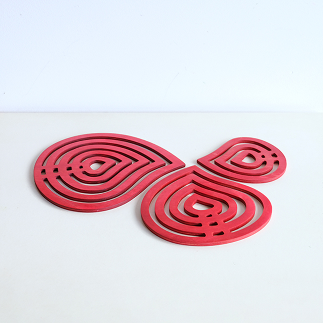 Base Média - Contraplacado Bétula - Tom Vermelho - Image 3