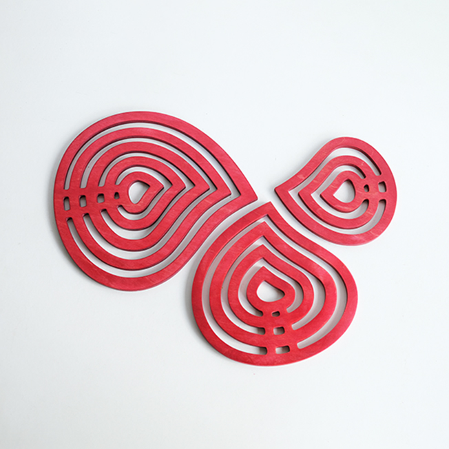 Base Média - Contraplacado Bétula - Tom Vermelho - Image 2